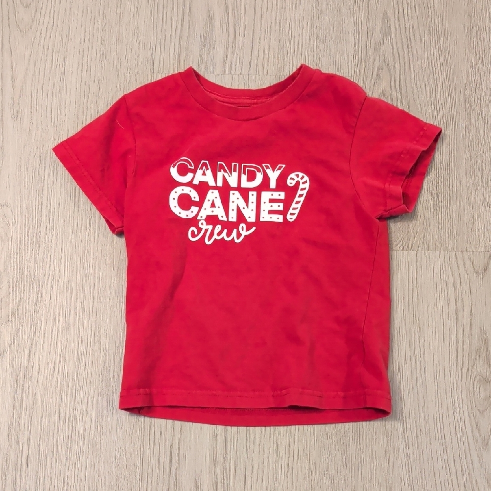 Candy Cane Crew Kids Red T-Shirt